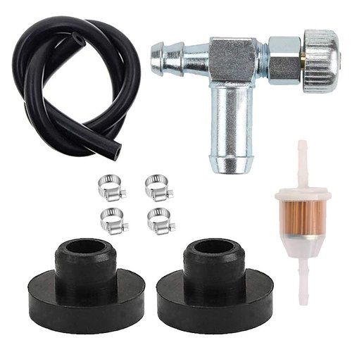 CDZWJ Fuel Tank Shut Off Valve+Fuel gas Tank Grommet+fuel filter for Craftsman Generac Portable Generator, Lawn Mower, Snow Blower 33/64" Fuel Tank Hole