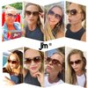 JM Classic Bifocal Reading Glasses Square Stylish Gradient Sunglasses Readers for Women +2.25 Black