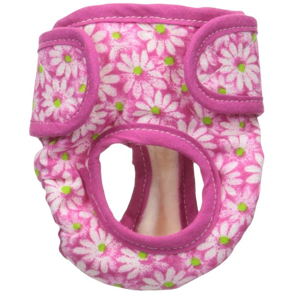 Seasonals Washable Dog Diaper - Fits Toy Dogs - Pink Flowers