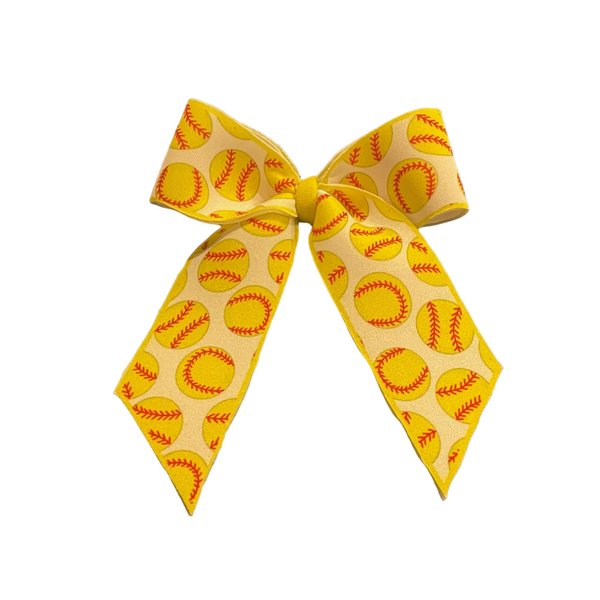Sports Hair Bow, Baseball Bow, Softball Bow, Soccer Bow, Gift (softballs)