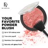 FV Long Lasting Powder Blush, Lightweight Smooth & Blendable Blush for Cheeks, High Buildable Color Blush Powder, Transfer-Resistant Shimmer Finish Cheek Makeup (03 Rose Shimmer, 0.17 OZ)