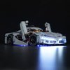 LED Light Kit Compatible with Lego Technic Koenigsegg Jesko Absolut Grey Hypercar, Lighting Set Compatible with Lego Technic 42173 Building Blocks Model (Lights Only, No Set)