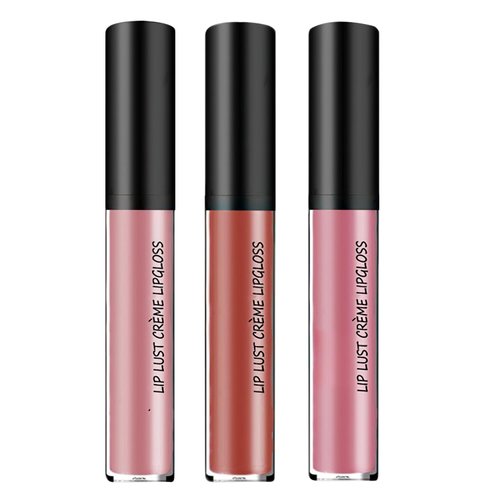 Nicgou 12 Color Cream Lip Gloss, 12 Colors Cream Texture Lipstick Waterproof, Long-Lasting Moisturizing Velvet Lip Gloss，Waterproof Lip Gloss Moisturising Liquid Lipstick(#3#5#12，3pcs)
