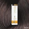 Argan Oil Permanent Color Cream - 3CH Dark Chocolate Brown by One n Only for Unisex - 3 oz Hair Color