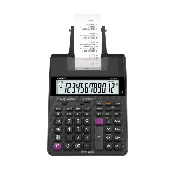 Casio HR-170RC Plus, Desktop Printing Calculator (New Version of The HR-100TM)