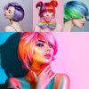 11PCS Hair Dye Coloring Kit, Professional Hair Coloring Dyeing Kit, Hair Coloring Highlight Cap Brush and Bowl Set, Mixing Bowl, Hair Dyeing Cap, Hair Needles, Dye Color Brush, Hair Clips (Blue)