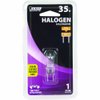 Feit Electric BPQ35/8.6 35-Watt T4 JCD Halogen Bulb with Bi-Pin Base, Clear, 3000K (Warm White), 1.8" H x 0.5" W (BPQ35/8.6/RP)