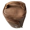 CASEBUDi Ski and Snowboard Goggle Case | Holds all types of Goggles (Tan Vegan Leather)