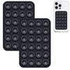 JingJinYY 2 Pack Silicone Suction Phone Case Mount, Non Slip Sticky Phone Grip for Cellphone, Silicon Adhesive Suction Cup Phone Mount, Strong Grip Holder for Selfies and Videos (Black)