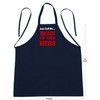 CoolAprons Boss Of The Ribs Barbecue Apron Pattern, Black Grilling Apron