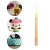 Dsoar Latch Hook Crochet Needle for Dreadlock Extensions Pulling Microneedle for Tinsel Hair Extension,Embroidery needles,Feather and Dreads Installation