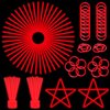 ILHSTY 100 Pcs 8'' Red Glow Sticks Glow Necklaces In The Dark Party Favors Supplies Bright GlowSticks Bulk with Accessories for Birthday Christmas New Year Halloween 4th of July Neon Party (Red*100)