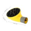 Universal Hair Diffuser Adaptable for Profession Blow Dryer Hair Dryer Diffuser for Curly Wavy Hair Shiny Black, Hair Dryer Attachments (Yellow)