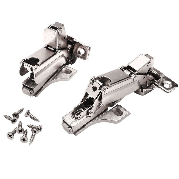 Cosmas 39002 Compact 170 Degrees Concealed Euro Style Screw-On Cabinet Hinge for Overlay Doors (Pair)