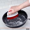Superio Grout Brush, Dish Brush, Shower Scrubber Cleaning Brush, Stiff Bristles, Comfort Grip Handle,Red Brush Cleaner for Kitchen, Bathroom, Shower, Sink, Toilet- Vegatable Brush, Carpet Scrubber
