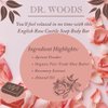 Dr. Woods Skin Exfoliating English Rose bar soap with organic shea butter, 5.25 ounce (pack of 3)