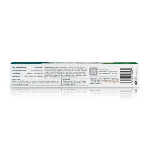 Himalaya Mint Fresh Gel Toothpaste, Fluoride Free to Reduce Plaque & Brighten Teeth, 6.17 oz