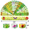 Cherisnowy 48 Bug 24PCS Bug Temporary Tattoos Sticker 24PCS Slap Bracelets Perfect for Themed Birthday Party Favors Baby Showers or Classroom Rewards Ideal Decor and Gifts for Girls and Boys
