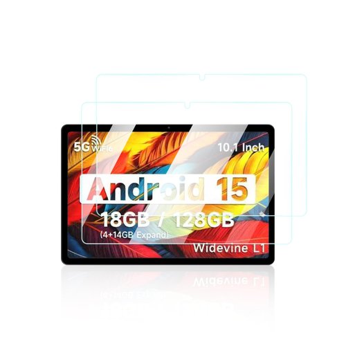 UYRUREL Screen Protector for IWEGGO CP20PRO Android Tablet 10 Inch tablet, Anti-Scratch 9H Hardness Touch Sensitive 2.5D Rounded Edges Bubble Free Easy to Install,2 Pack.