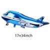 40inch Numbers Airplane Balloon 7 Blue，Airplane 7th Birthday Party Decorations Balloons，Airplane Balloons for 7th Birthday，Kids Airplane Birthday Party Decorations Supplies (Blue airplane number 7)