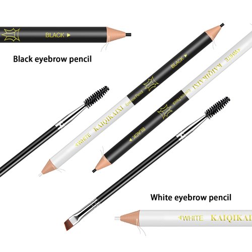 Eyebrow Pencil, Waterproof Professional Makeup Micro Brow Pencil,Eyebrow Pencil Case With Double Head And Eyebrow Brush Ultra Fine Hard Pen Refill