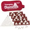 Smilejoy Triangle Domino,Triangular Domino Tiles with Brass Spinners Tabletop Game for Kids Ages 7 and Up, 56 Domino Pieces, Classical Board Game, mathing Skill Trainning (2-4 Players)