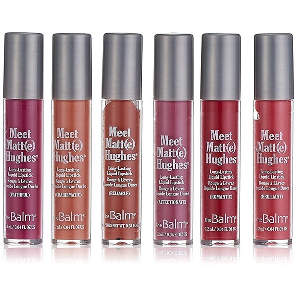 theBalm Meet Matt(e) Hughes 6 Mini Long-Lasting Liquid Lipsticks, Volume 2,0.04 Fl Oz (Pack of 6)