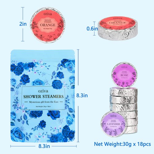 18 Pack Shower Steamers Aromatherapy -Easter Basket Stuffers for Adults Shower Bombs self Care Gifts for Women ...