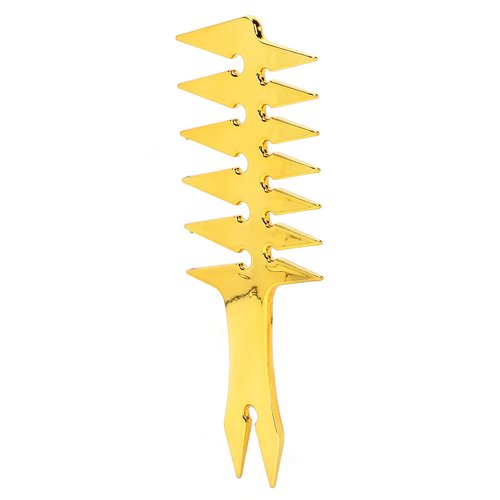 Wide Tooth Comb, Double Sided Comb, Men's Comb for Hair Styling Unique Hair Style Barber Accessories (Gold)