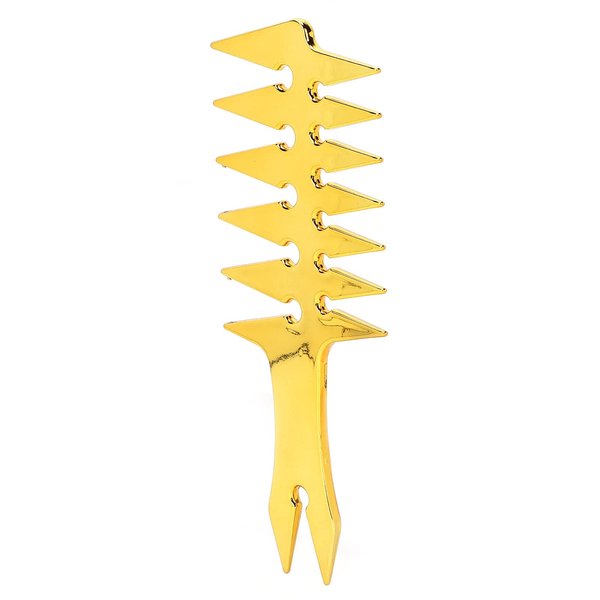 Wide Tooth Comb, Double Sided Comb, Men's Comb for Hair Styling Unique Hair Style Barber Accessories (Gold)