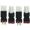 2 Pair ShareGoo Adapter Compatible with Big Tamiya Style to Deans T Style Plug Female Male Adapter for RC FPV Drone Car Truck Lipo NiMH Battery Charger ESC