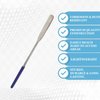 A2Z Lab Spatula Stainless Steel Sampler Spatula with Flat End for Mixing Transfering Cream, Gel, Powder, Medicine, Cap Filler- Cosmetic Spatula - Comfort Grip Handle - Lab Use Supplies - 7"