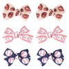 Hair Bow Clip Set Football Gifts for Girls Daughter Baseball Gifts for Girls Women Sister Birthday Gifts Ribbon Bow Alligator Clip for Toddler Girls Hair Accessories Pack Football Baseball Bows