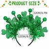 GORTIN Light up St Patrick's Day Headband LED Shamrock Hair Band Green Irish Headband Rave Party Costume Headwear Hair Accessories for Women and Girls