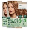 Clairol Natural Instincts Demi-Permanent Hair Dye, 7RG Dark Rose Gold Blonde Hair Color, Pack of 3
