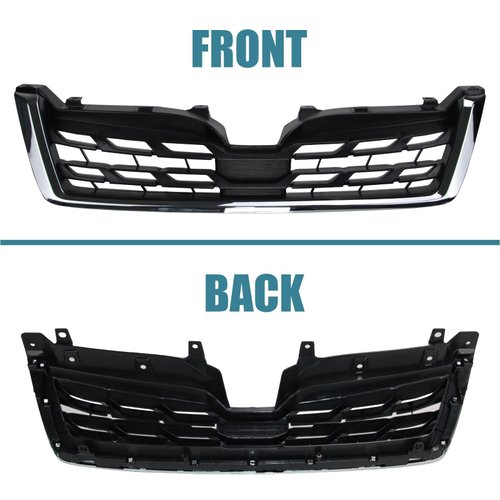 Muztaga 2014-2018 Forester Chrome Mould Mesh Front Grill,Scratch Resistance,Moisture and Corrosion Resistance Strict QC&Fitment Tested