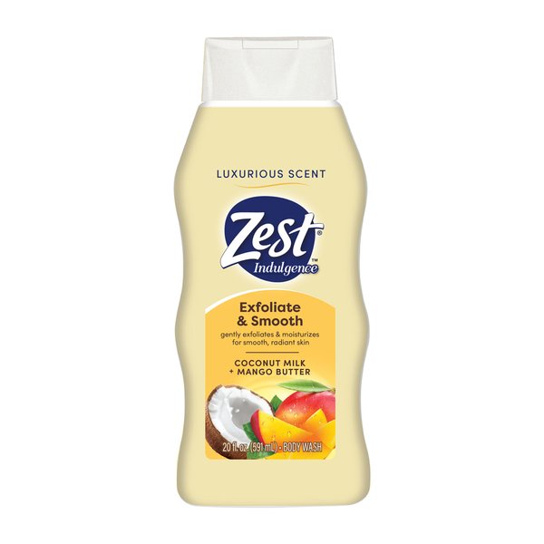Zest Body Wash - Enriched with Coconut Milk - Invigorating Scent - Hydrating Body Soap - Suitable for All Skin Types - Coconut Milk and Mango - 20 oz