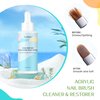 AIJIMEI Nail Brush Cleaner Gel Nail Art Brush Cleaner Restorer Manicure Tool Professional Cleaner Acrylic Brush for Home Salon Use (60ml/2fl.oz-Mint)