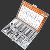 900 Pieces 304 Stainless Steel Flat Washers for Screws Bolts, HELIFOUNER Assorted Kit, Lock Metal Washers (M2 M2.5 M3 M4 M5 M6 M8 M10 M12)