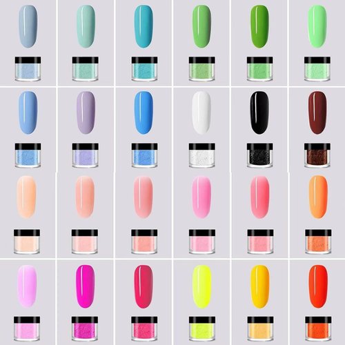 24 Color Acrylic Nail Powder Set, Acrylic Powder Set, Nail DIY Art Design, Acrylic Nail Art 3D Nail Sculpture French Nail Extension, Gift for Women