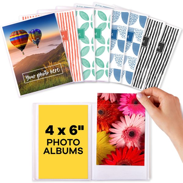 4x6 Photo Albums - Photo Album 4x6 - Small Photo Album 4x6 - Small Photo Album (Set Of 8) Mini Photo Album - Photo Books for 4x6 Pictures - Small Photo Albums for Pictures 4x6 - Mini Photo Album 4x6