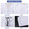 ZZIHAN Scientist Costume for Kids Lab Doctor Coat Costume Mad Scientist Costume with Magnifying Glass Goggles Experiment Gloves Bow Tie Toddlers Boys Girls Birthday Party Halloween Dressing Up 5-6T