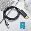 Tek Styz USB-C to (DP) DisplayPort 8K Kit Compatible with LG LG XBOOM Go PL2B goes from USB-C/PD/Thunderbolt 3/4 to Full 8k/60Hz & 4k/120Hz with Slim 6 Foot Lossless Digital IC Cable! (DP)