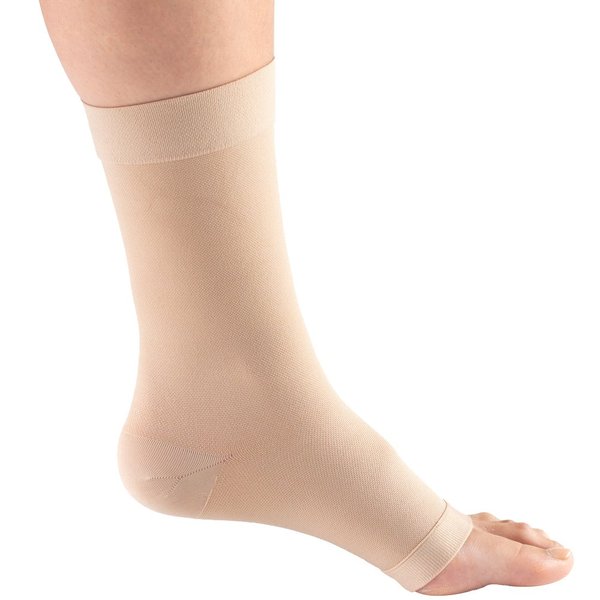 CHAMPION Lightweight Brace Knit Elastic Ankle Support, Beige, Medium