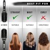 HERBISHH Ceramic Thermal Round Brush for Blow Drying – Pro Thermal Round Brush for Styling – Professional Heat Resistant & Anti Static Round Ionic Hair Brush Design – Nylon Teeth & Bristles (45)