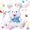 Bunny Stuffed Animals Bunny Plush Baby Toys Bunny Peek-A-Boo Toys Repeats What You Say and Sings with Floppy Ears for Children Boys Girls and Babies 14"