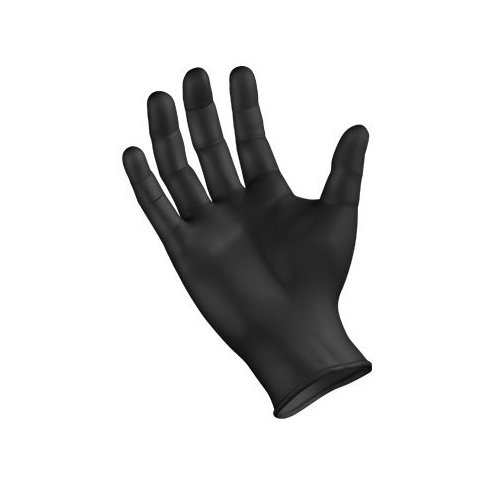 Sempermed SemperForce Black Powder Free Exam Medical Gloves, Medium (10 Boxes: 1000 Case)