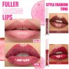 DLZZRS Hyaluronic Acid Lip Balm Gloss Moisturizing Hydrating Lip Gloss Mirror Lip Glaze High Pigmented Non-Sticky Red Lip Gloss Lasting Tint Plumping Lip Gloss Shiny Vegan Tinted Lip Gloss Makeup(08#