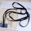 Vacaonio Black Long Ribbon Bow Hair Ties Rope Elastic Silk Satin Bow Hair Scrunchies Rope Ribbon Bow Hair Scrunchies Bowknot Ponytail Holder Hair Tie Decorative Hair Accessories for Women