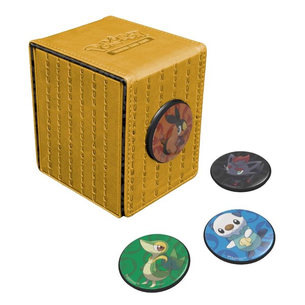 Ultra Pro Unova Alcove Click Deck Box for Pokémon Cards - Holds 100+ Double-Sleeved Cards - Compatible with Pokémon 151 - Ideal for MTG Commander Decks, Pokemon Cards packs Box